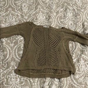 Semi see through knit sweater, gently worn